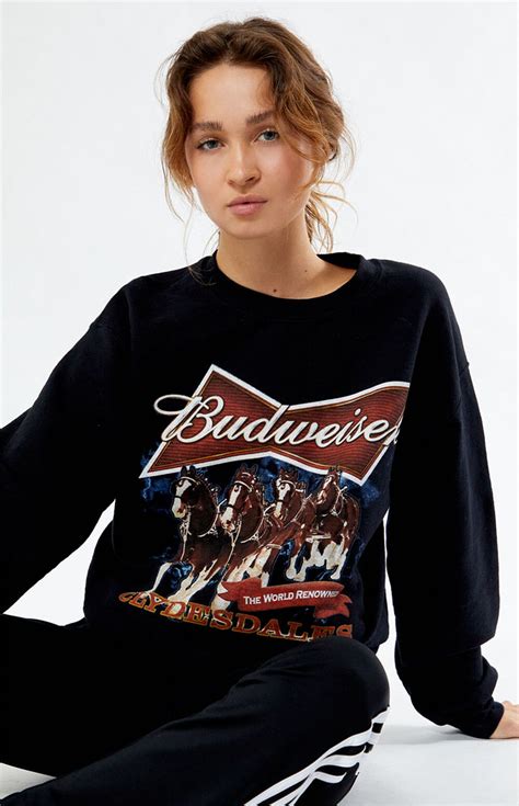 pacsun budweiser crewneck
